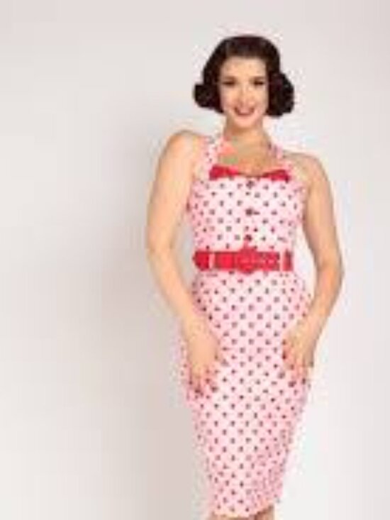 Collectif Dresses & Skirts - RARE! Pinup Retro Polka Dot Pencil Dress, L, UK 14, NWT,